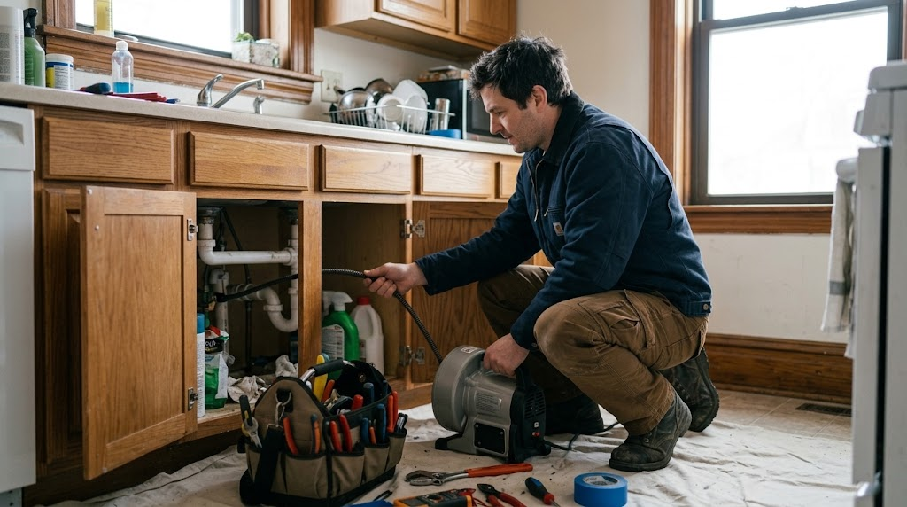 Professional motorized drain cleaning equipment and drain snaking service in New Dorp, Staten Island